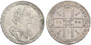1 rouble 1724 year