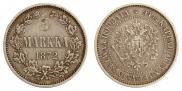1 markka 1872 year