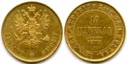 10 markkaa 1878 year