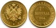 20 markkaa 1904 year