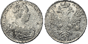 1 rouble 1727 year