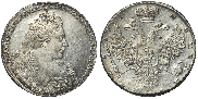 1 rouble 1731 year