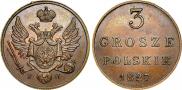3 grosze 1827 year
