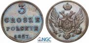 3 grosze 1827 year