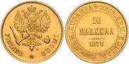 10 markkaa 1878 year