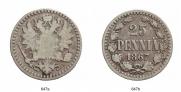 25 pennia 1867 year