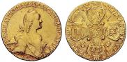 10 рублей 1766 года