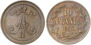 10 пенни 1866 года