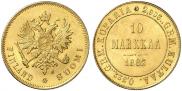 10 markkaa 1882 year