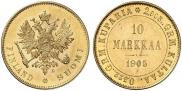 10 markkaa 1905 year