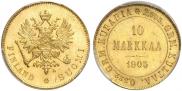 10 markkaa 1905 year