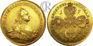 10 roubles 1762 year