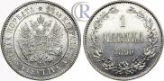1 markka 1890 year
