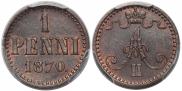 1 penni 1870 year