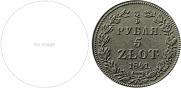 3/4 roubles - 5 złotych 1841 year