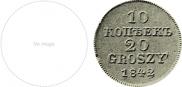 10 kopecks - 20 groszy 1842 year