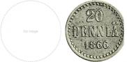 20 pennia 1866 year