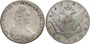 1 rouble 1781 year