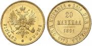 20 markkaa 1891 year