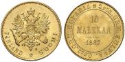10 markkaa 1882 year