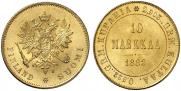 10 markkaa 1882 year