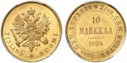10 markkaa 1904 year