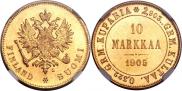 10 markkaa 1905 year