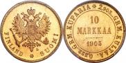 10 markkaa 1905 year