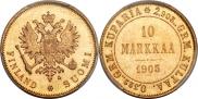 10 markkaa 1905 year