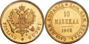 10 markkaa 1905 year