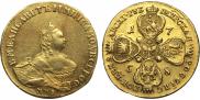 10 рублей 1758 года