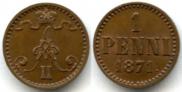 1 penni 1871 year