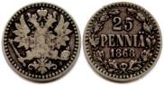 25 pennia 1868 year
