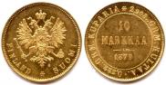 10 markkaa 1879 year