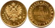 10 markkaa 1904 year