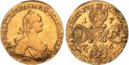10 roubles 1776 year