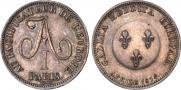 2 franks 1814 year