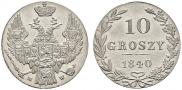 10 groszy 1840 year