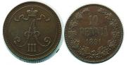 10 pennia 1891 year