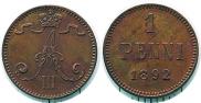 1 penni 1892 year