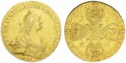 10 рублей 1766 года