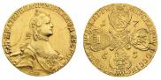 10 roubles 1765 year