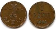 1 пенни 1864 года