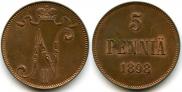 5 пенни 1898 года