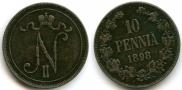 10 pennia 1898 year