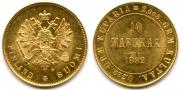 10 markkaa 1882 year