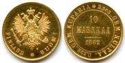 10 markkaa 1882 year