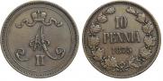 10 pennia 1875 year