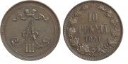 10 pennia 1891 year