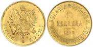 10 markkaa 1879 year